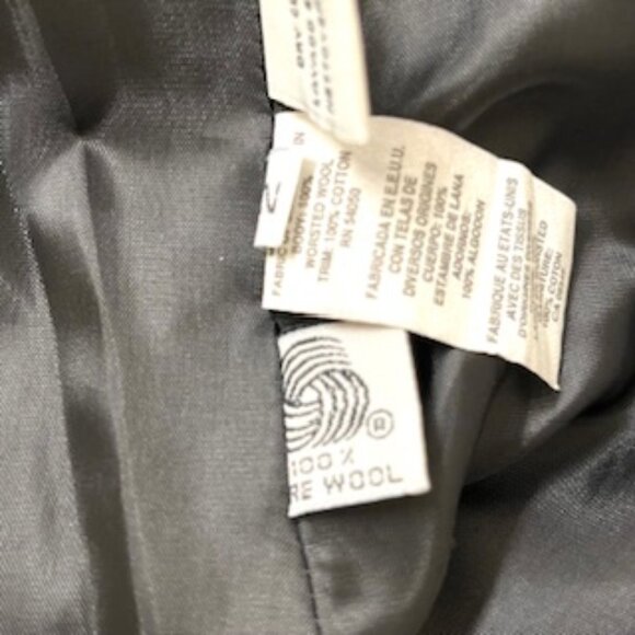 Christian Dior 100 % Pure Wool Velvet Black Gold CD Logo Zip Jacket and Skirt - Picture 7 of 11